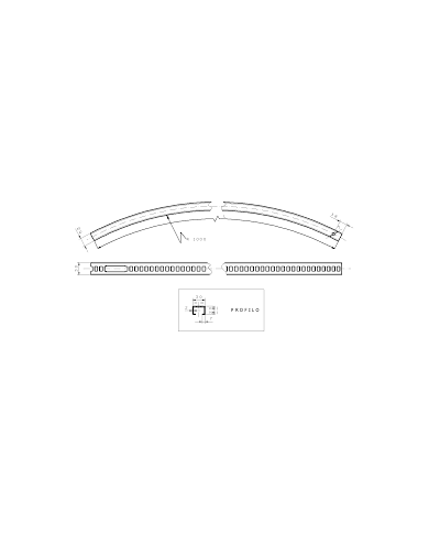Asta Forata Zincata Curva 1200 mm