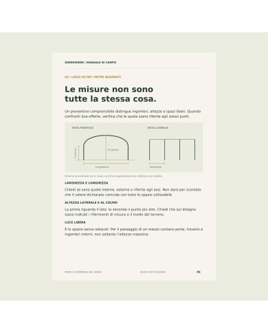Prima di comprare una serra | Guida PDF
