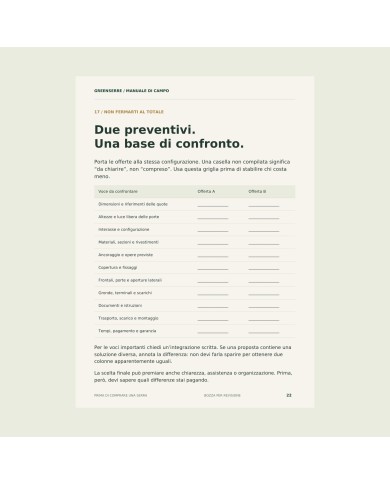 Prima di comprare una serra | Guida PDF